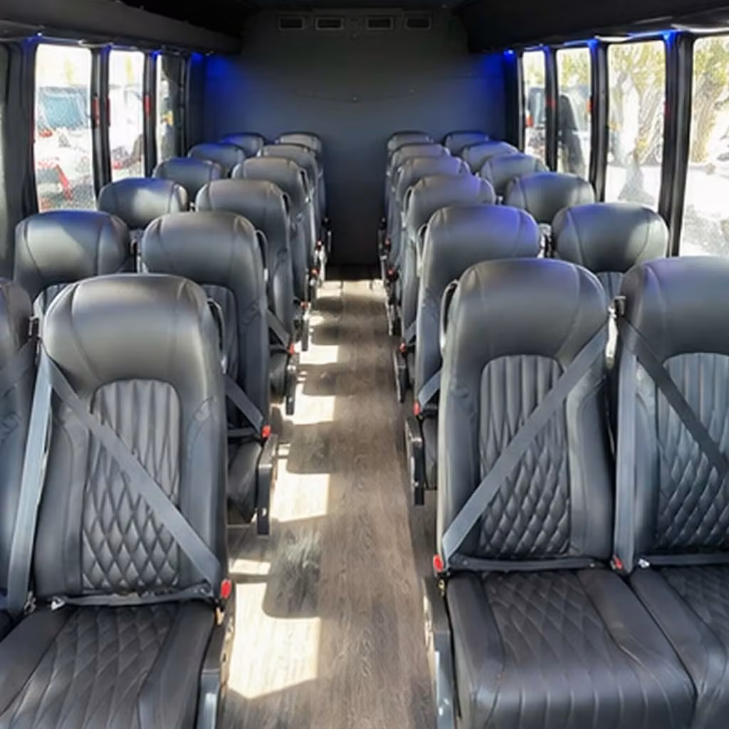 28 passenger minibus inside
