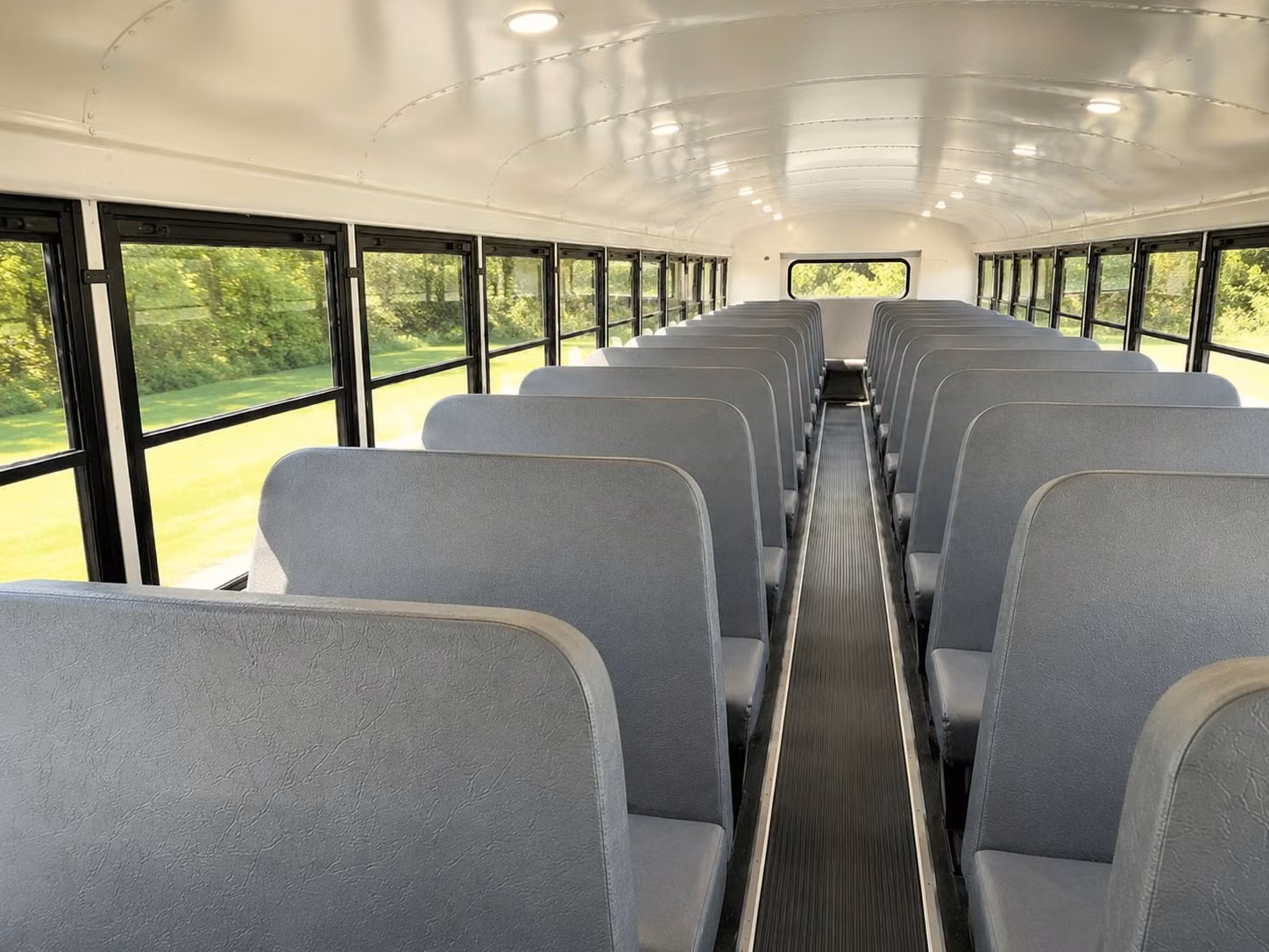 school bus inside